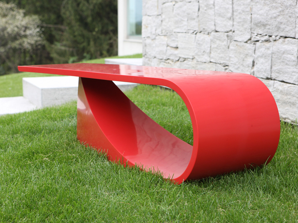 Luca Casini Editions Contemporary Art Furniture - STATIC DYNAMISM - Corian Coffee Table Sculpture Limited Edition